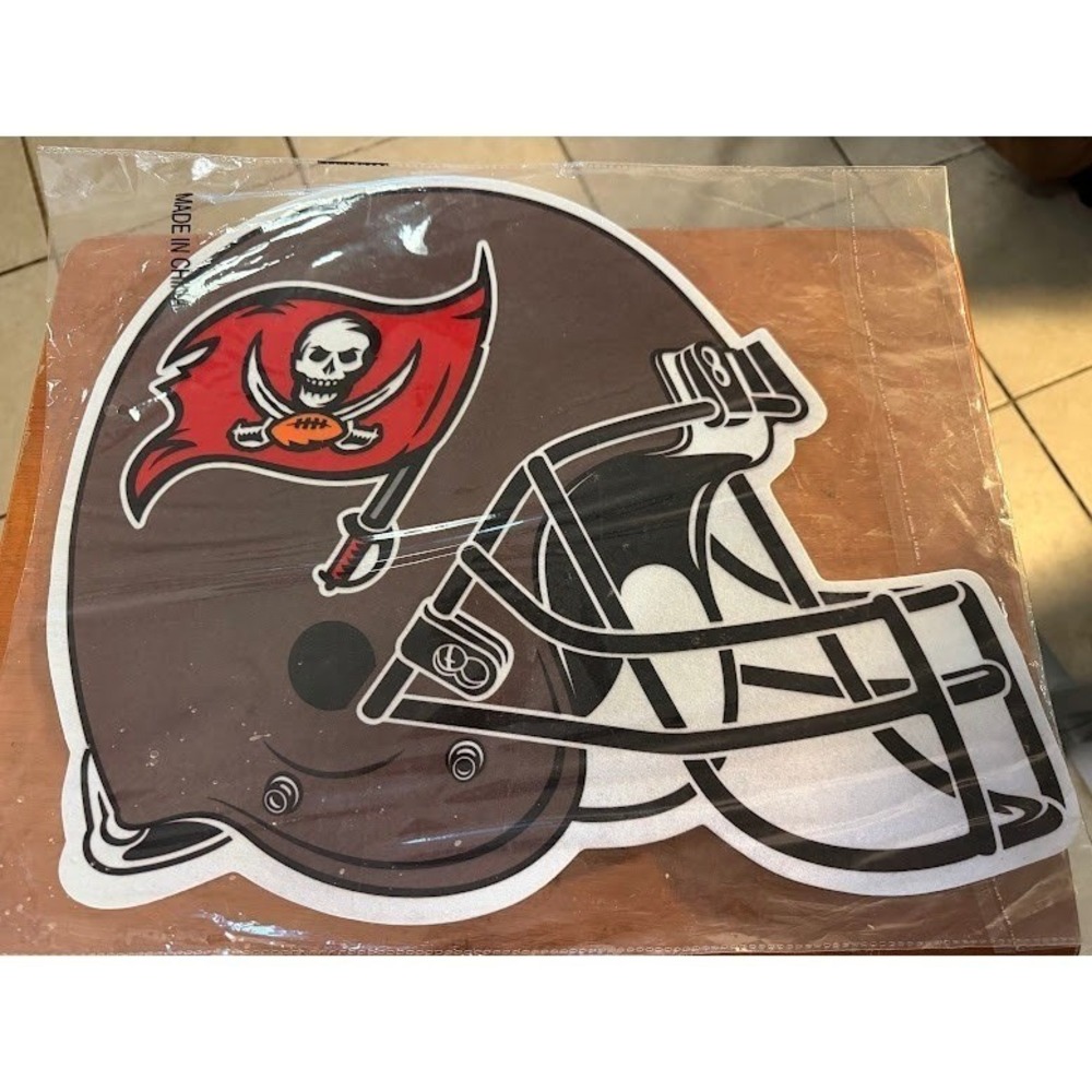 Tampa Bay Buccaneers NFL Football Helmet Felt Large Wall Hanging Sport Decor